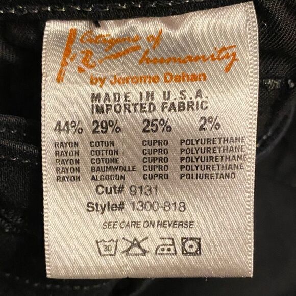 CITIZENS OF HUMANITY Avedon Slick Skinny Leg Black Women’s Size 27 - Picture 13 of 14